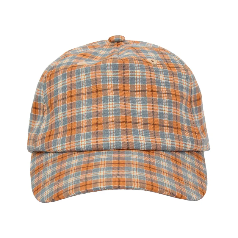 Orange Plaid Hat made by Hidden Season