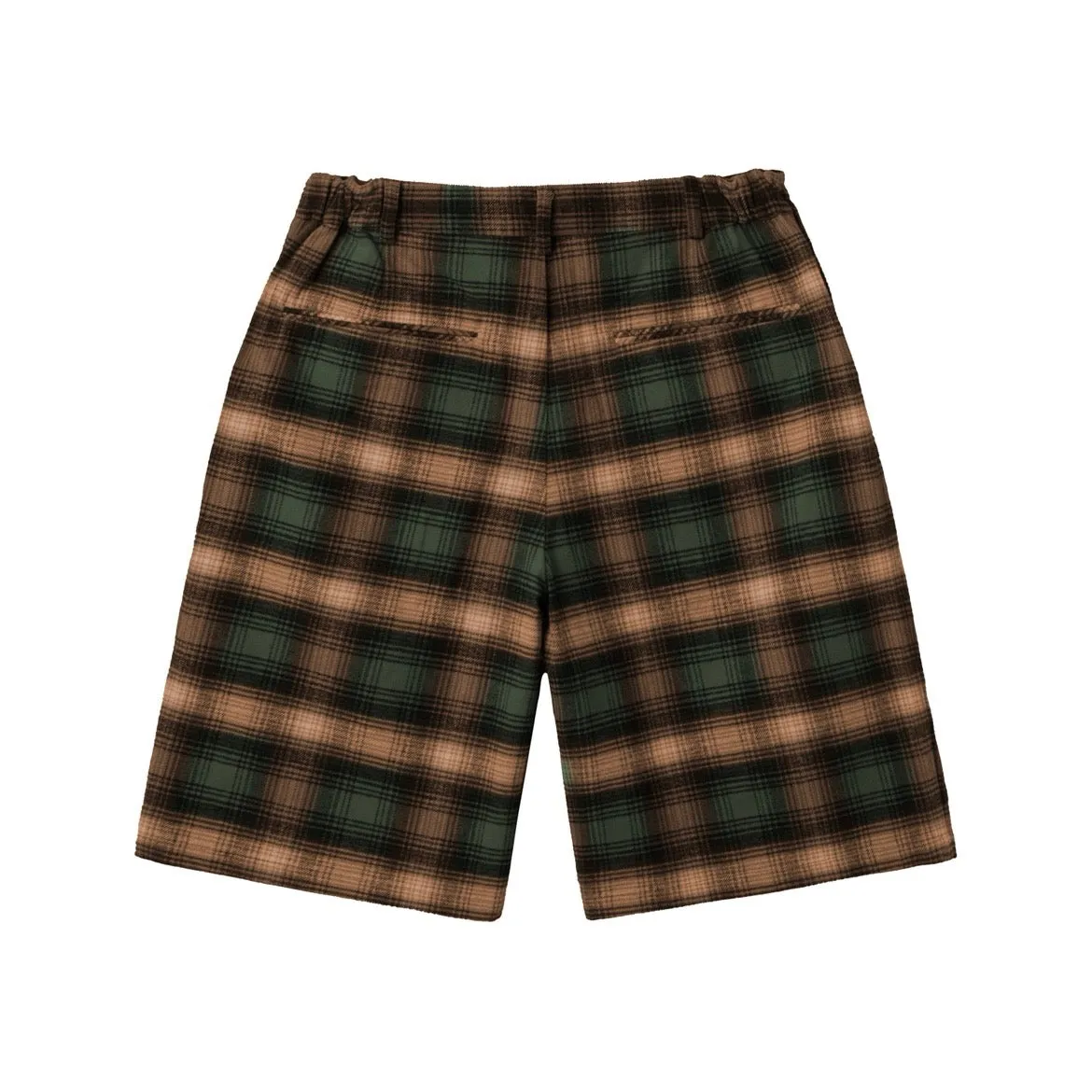 Green Plaid Pleated Shorts sold by Hidden Season product image thumbnail 2