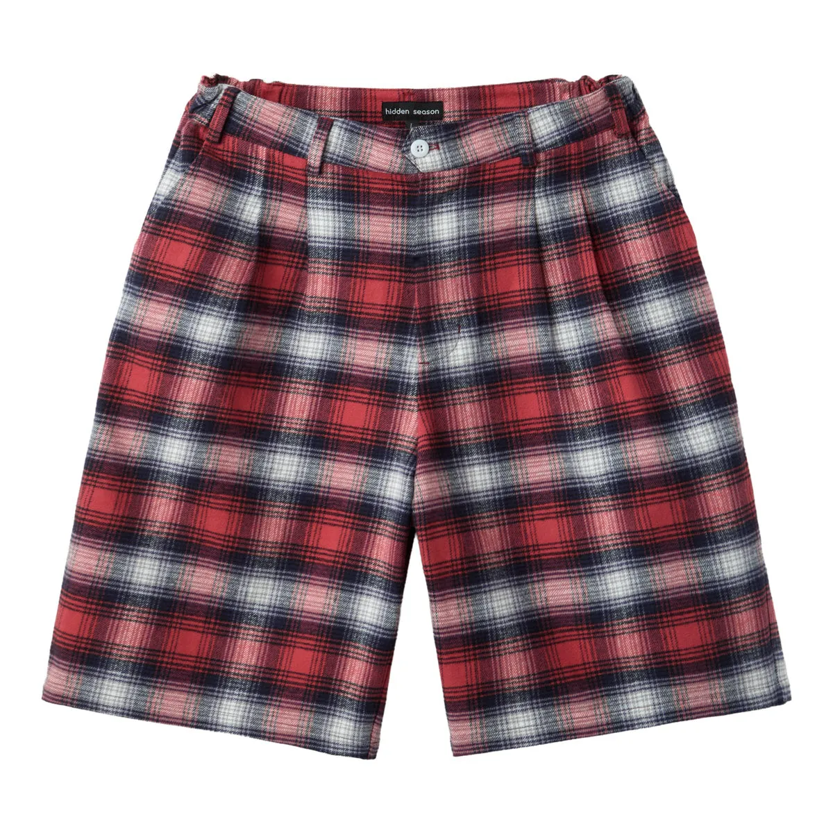 Pleated Plaid Shorts sold by Hidden Season