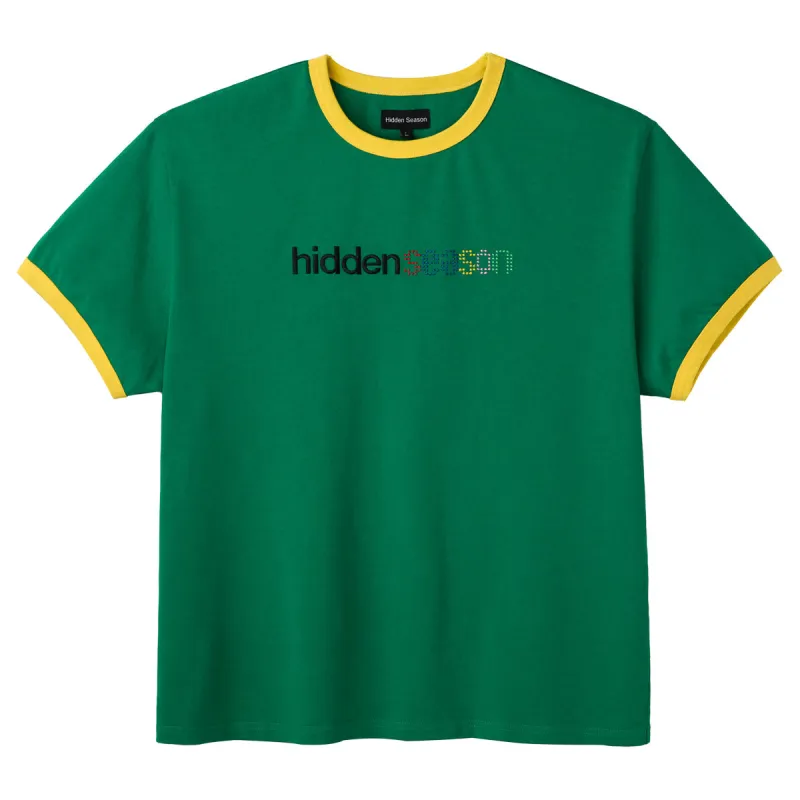 Green Ringer Tee made by Hidden Season