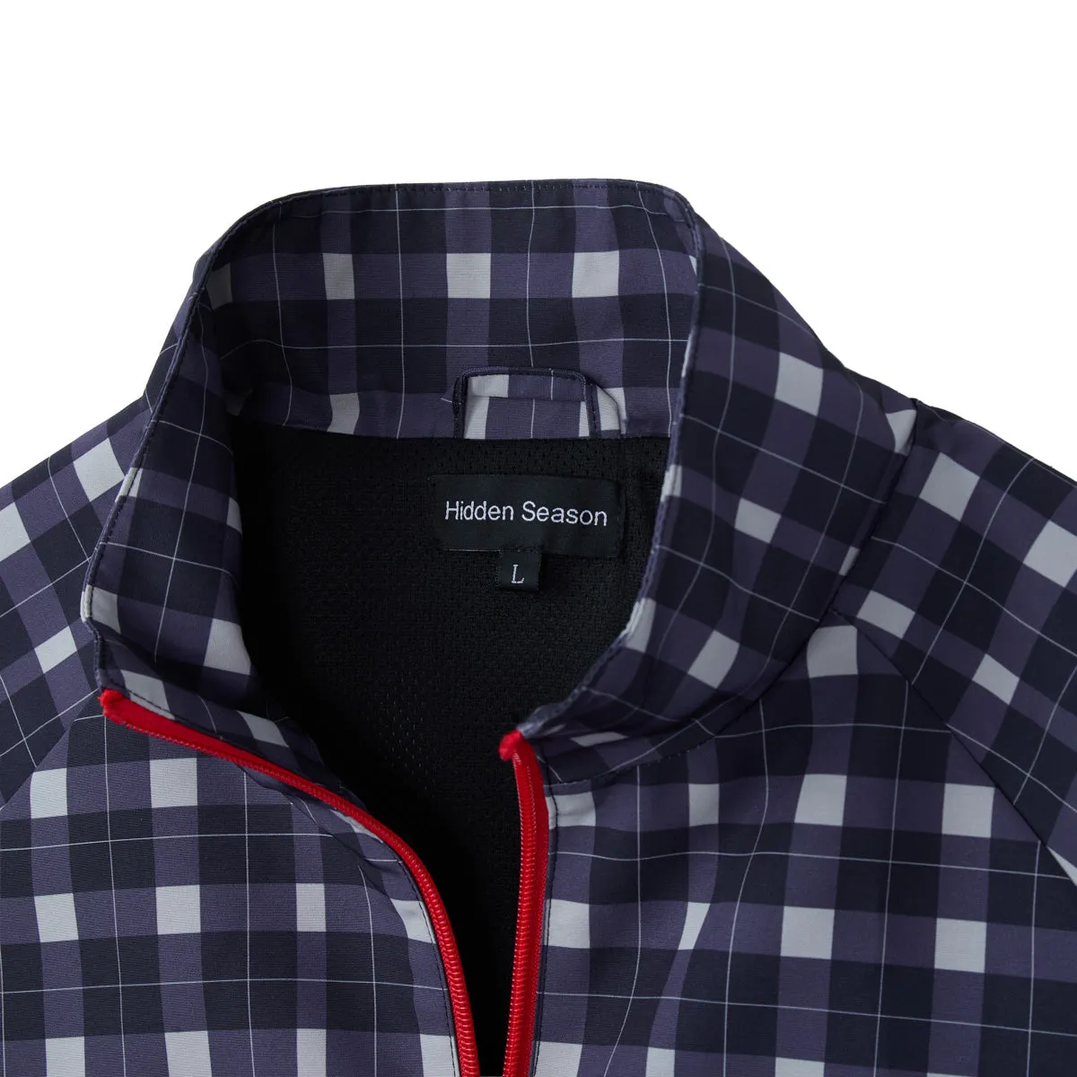 Black Plaid Nylon Jacket sold by Hidden Season product image thumbnail 2