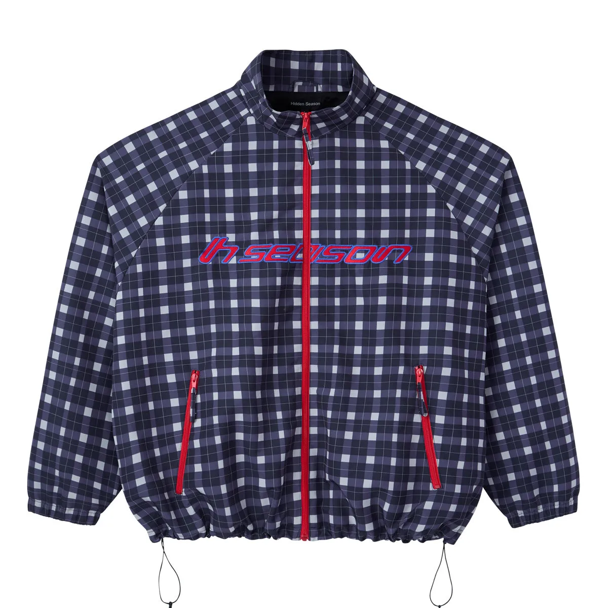 Black Plaid Nylon Jacket sold by Hidden Season