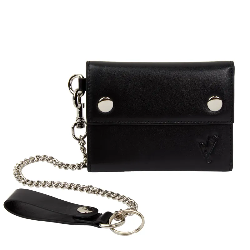 Black Leather Wallet made by Hidden Season