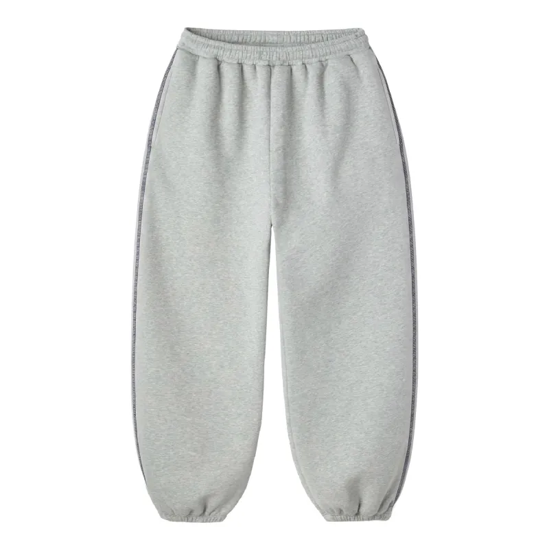 Grey Blank Scrunch Sweatpants made by Hidden Season