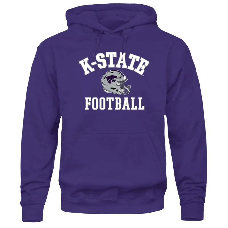 Kansas State University Football Hooded Sweatshirt (Purple) sold by Barnesmith
