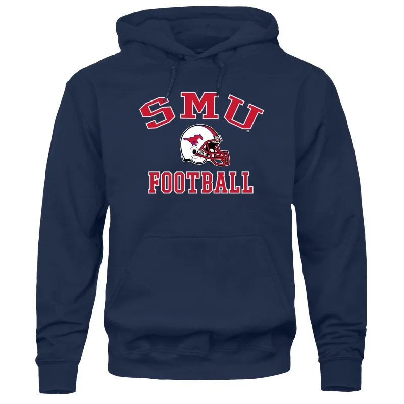 Southern Methodist University SMU Football Hooded Sweatshirt (Navy) sold by Barnesmith