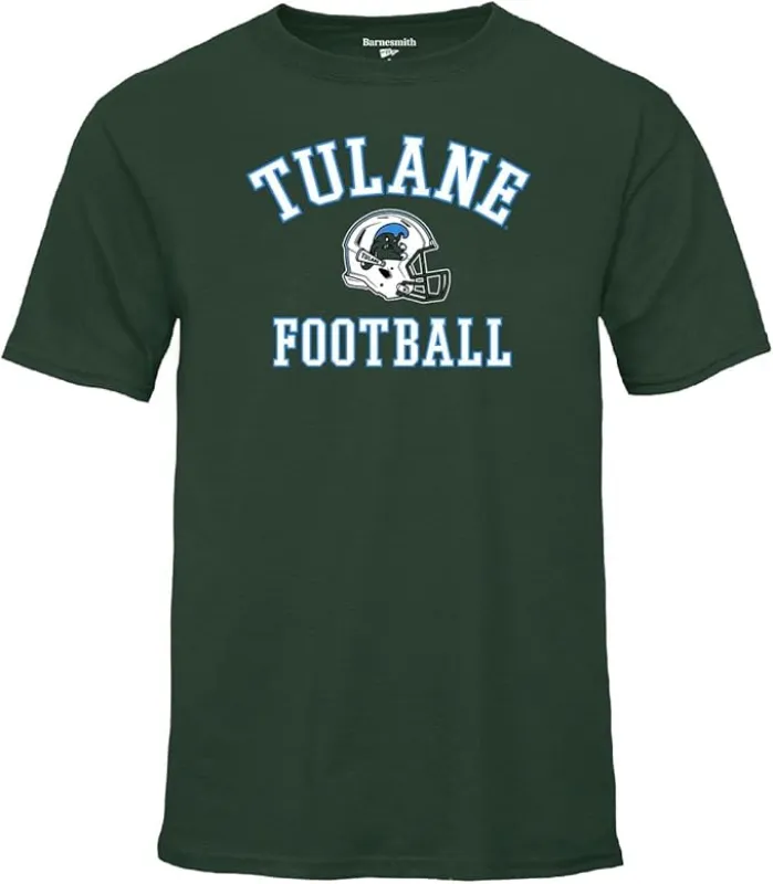 Tulane University Football T-Shirt (Hunter Green) sold by Barnesmith