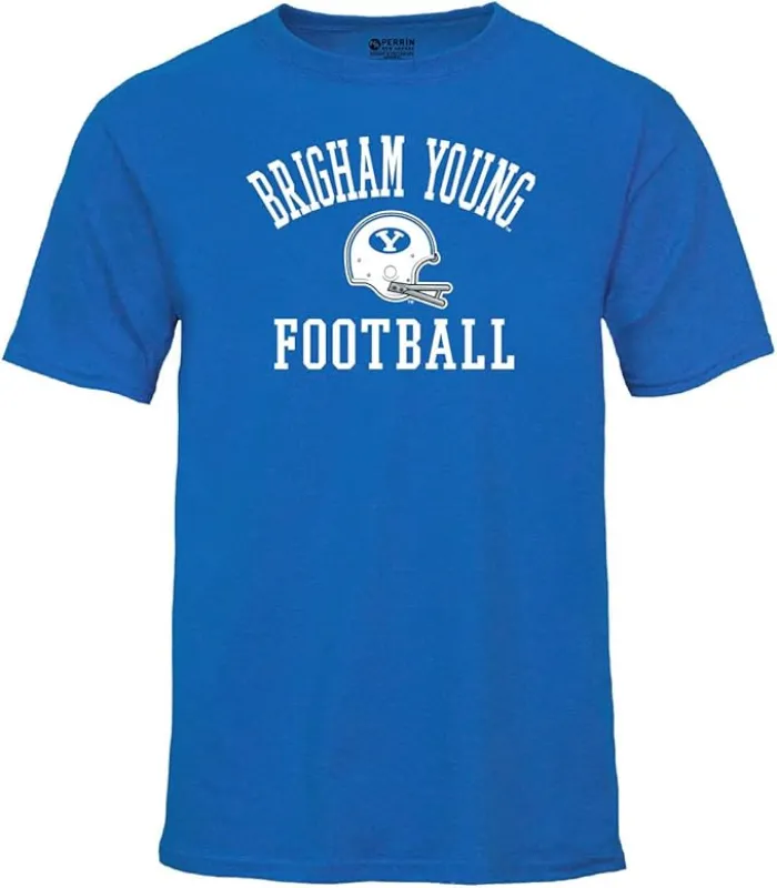 Brigham Young University Football T-Shirt (Navy) sold by Barnesmith