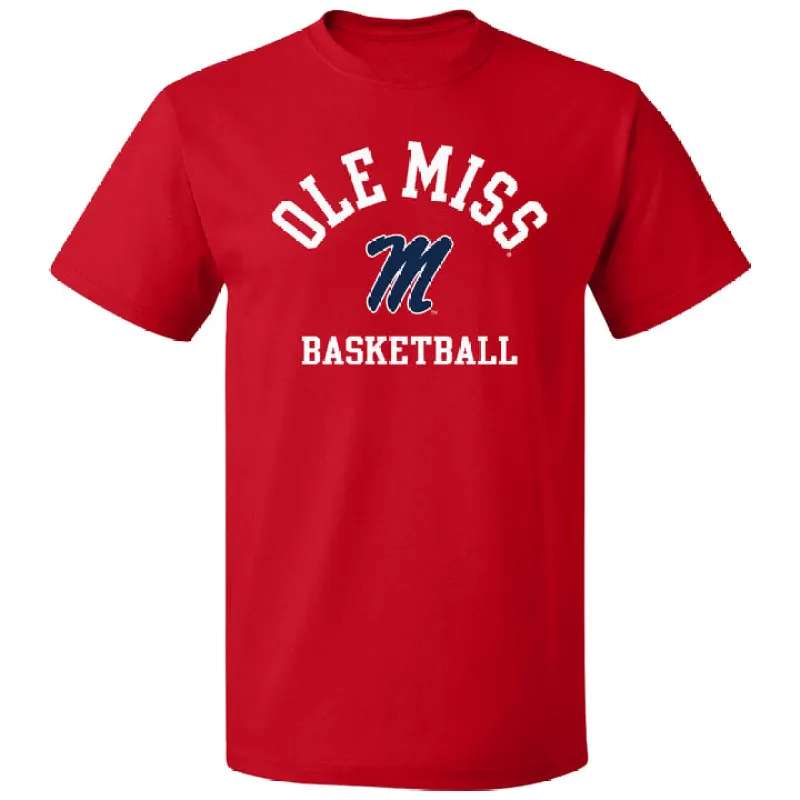 University of Mississippi Ole Miss Basketball T-Shirt (Red) sold by Barnesmith