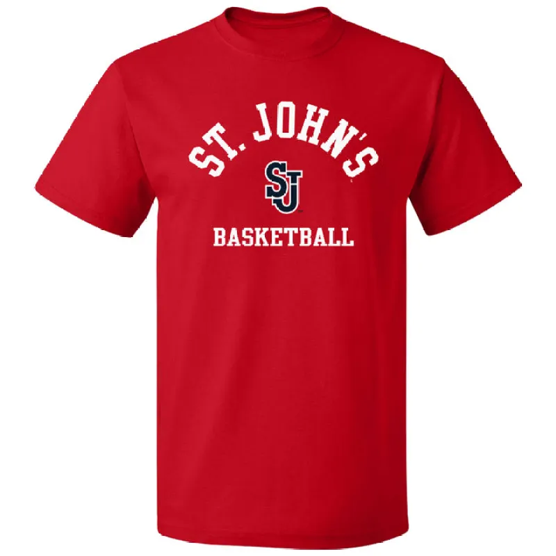 St. John's University Basketball T-Shirt (Red) sold by Barnesmith