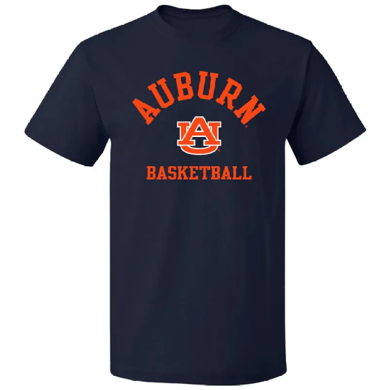 Auburn University Basketball T-Shirt (Navy) sold by Barnesmith