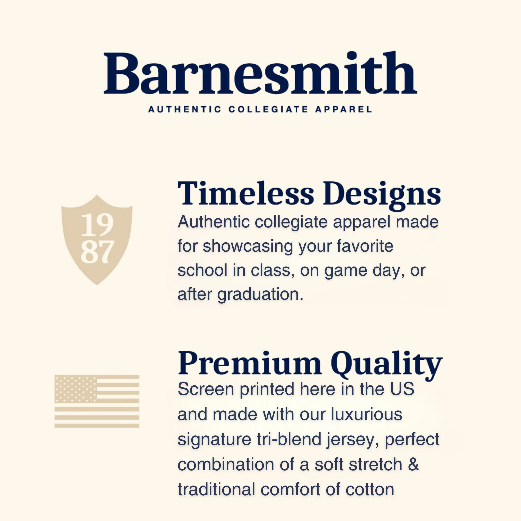 Drew University Triblend T-Shirt (Fall Heather) sold by Barnesmith product image thumbnail 2