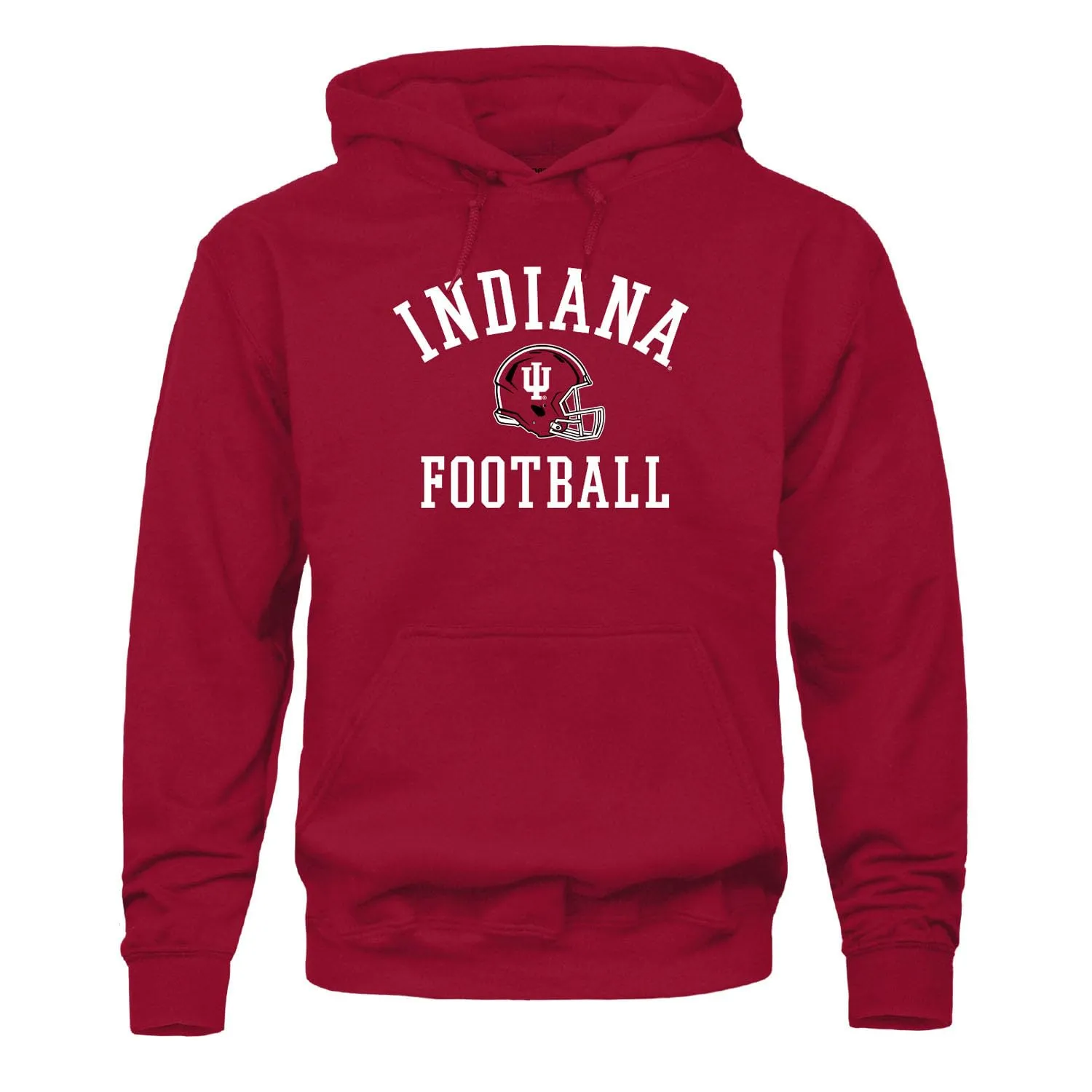 Indiana University Football Hooded Sweatshirt (Red) sold by Barnesmith