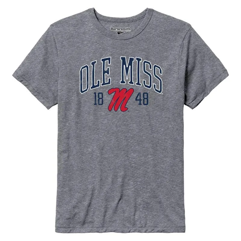 University of Mississippi Triblend T-Shirt (Fall Heather) sold by Barnesmith