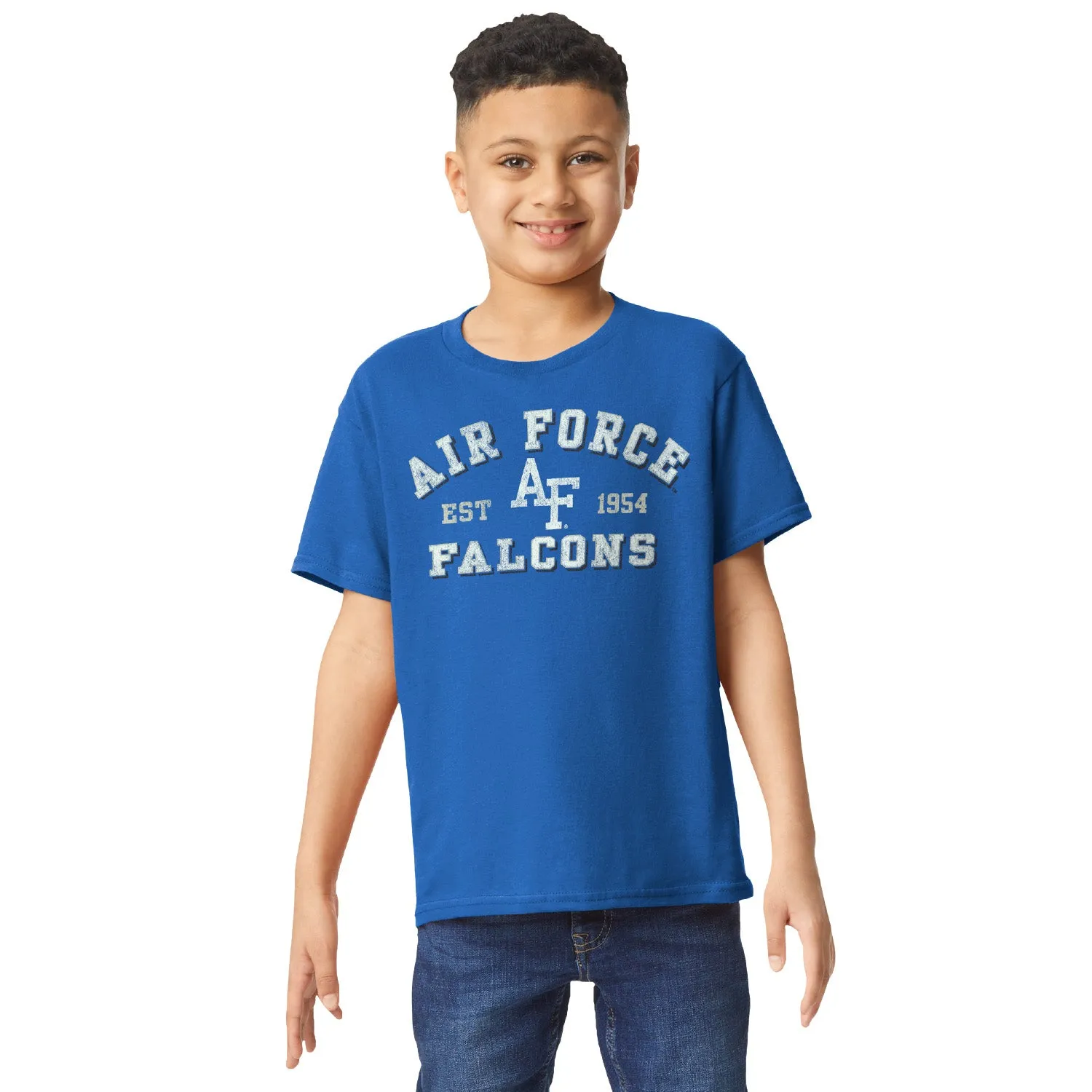 Air Force Short-Sleeve Youth T-Shirt (Royal Blue) sold by Barnesmith product image thumbnail 2