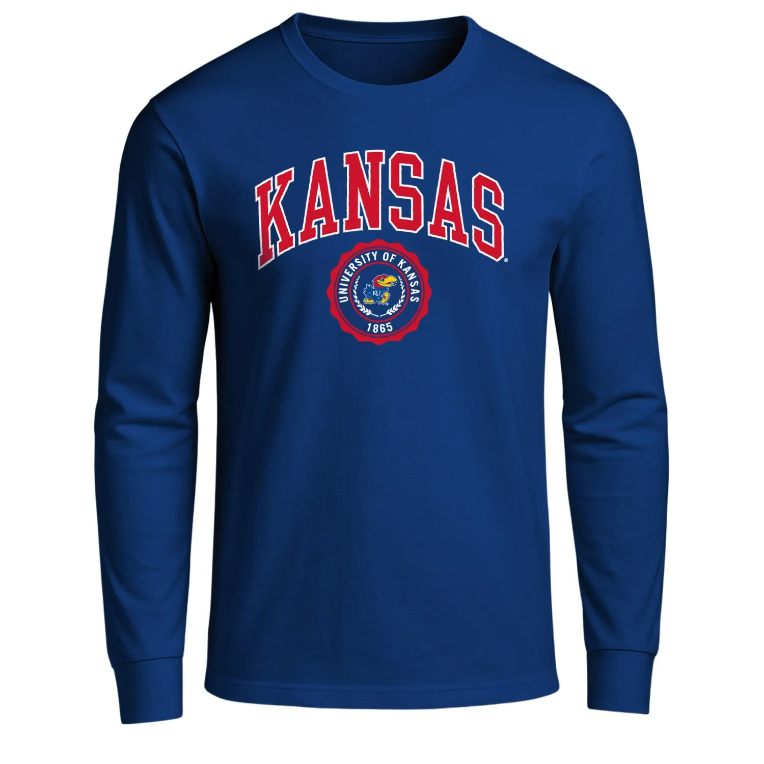 University of Kansas Heritage Long Sleeve T-Shirt (Royal Blue) sold by Barnesmith