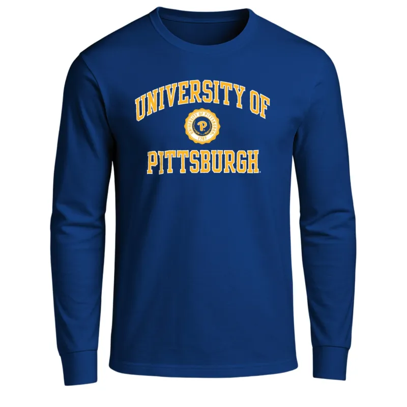 University of Pittsburgh Heritage Long Sleeve T-Shirt (Royal Blue) sold by Barnesmith