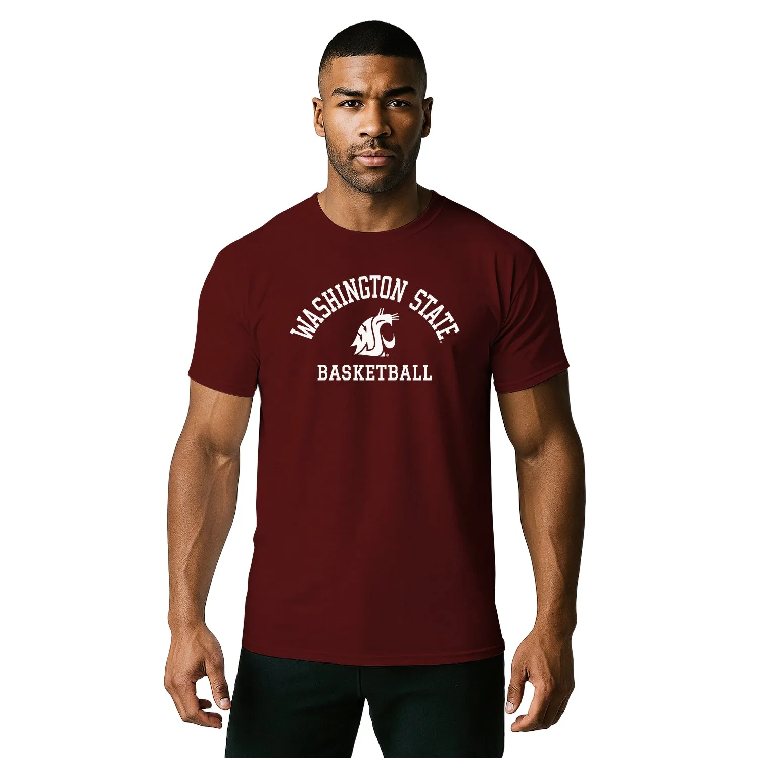 Washington State University Basketball T-Shirt (Crimson) sold by Barnesmith product image thumbnail 2