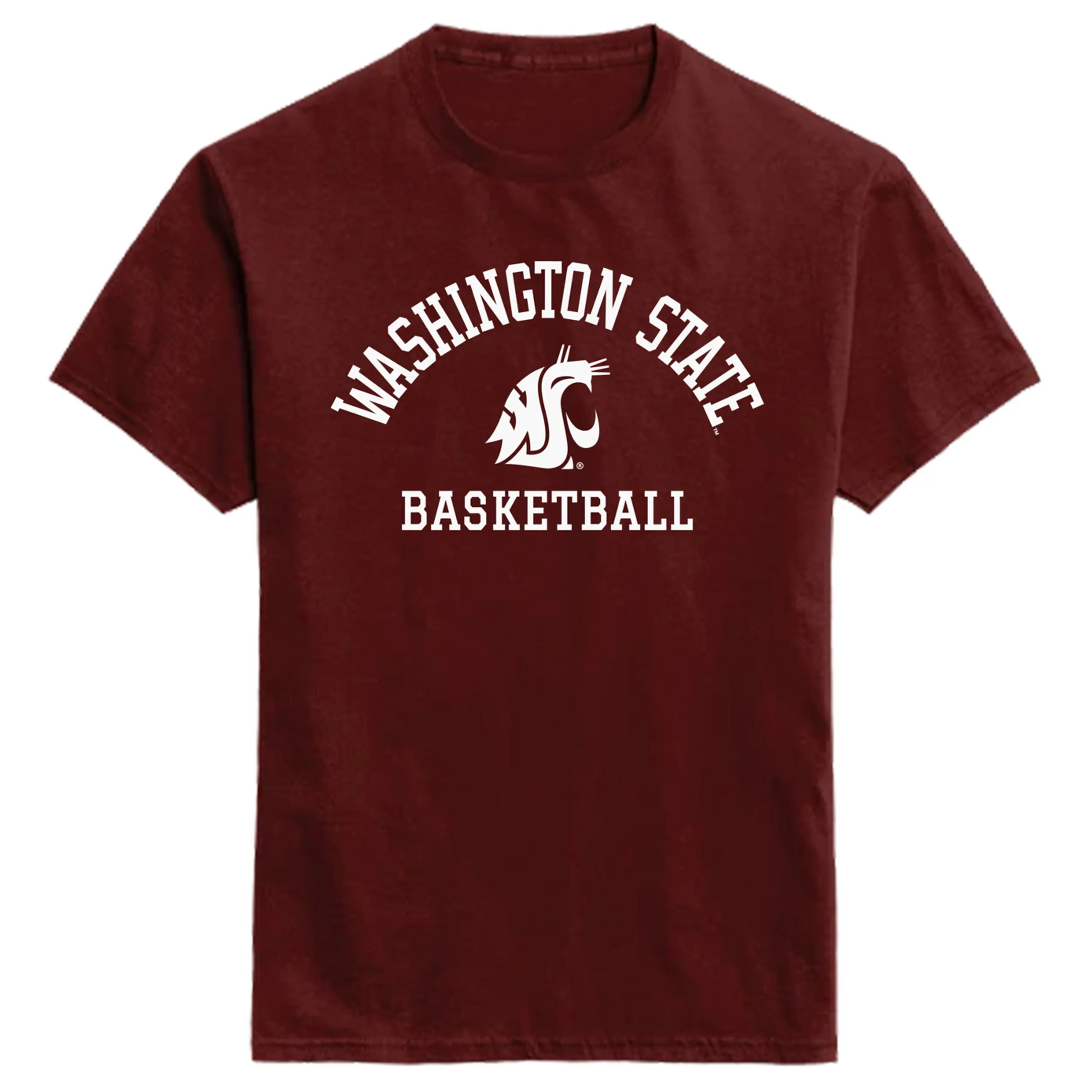 Washington State University Basketball T-Shirt (Crimson) sold by Barnesmith
