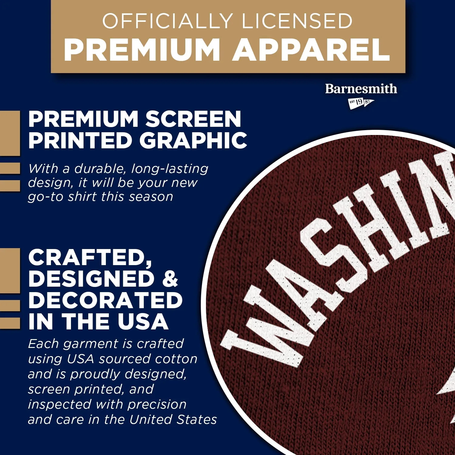 Washington State University Basketball T-Shirt (Crimson) sold by Barnesmith product image thumbnail 4