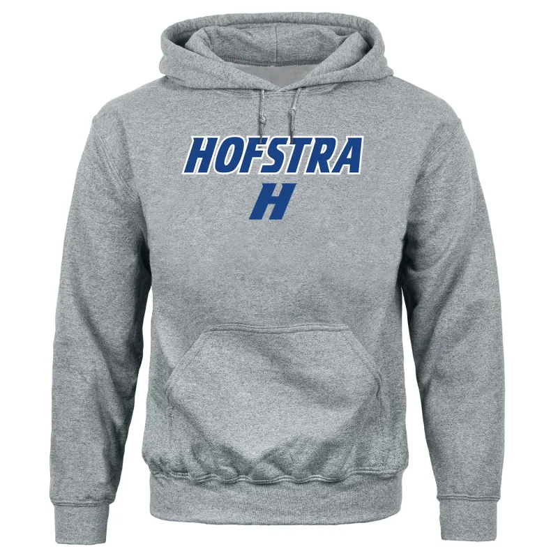 Hofstra University Heritage Hooded Sweatshirt (Charcoal Grey) sold by Barnesmith