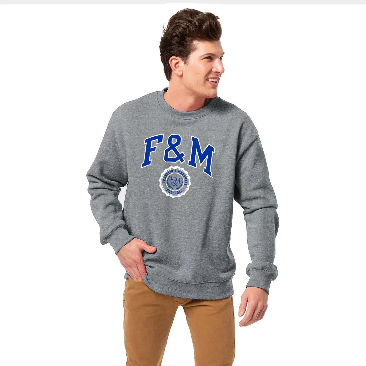 Franklin & Marshall College Heritage Sweatshirt (Charcoal Grey) sold by Barnesmith product image thumbnail 2