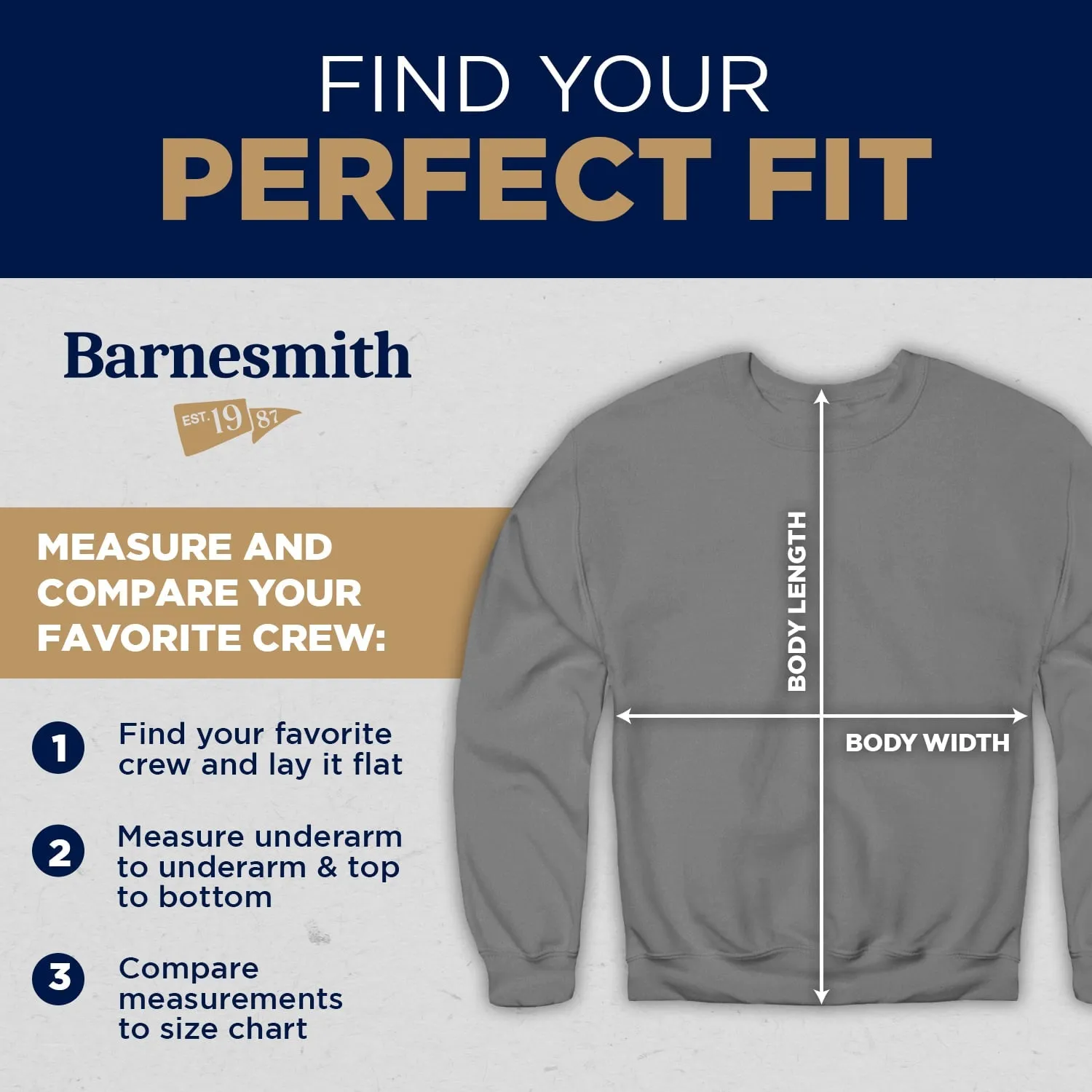 Franklin & Marshall College Heritage Sweatshirt (Charcoal Grey) sold by Barnesmith product image thumbnail 5