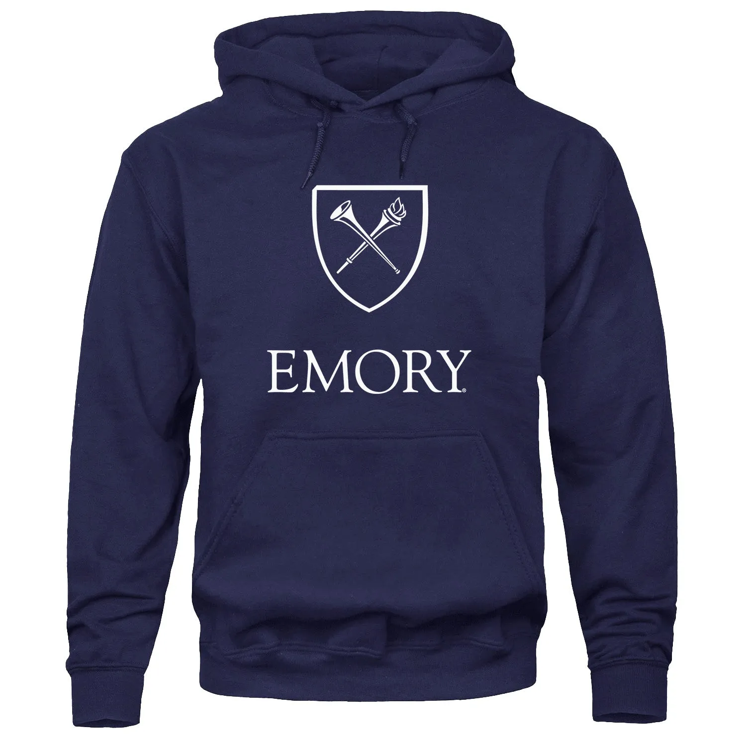 Emory University Heritage Hooded Sweatshirt (Navy) sold by Barnesmith