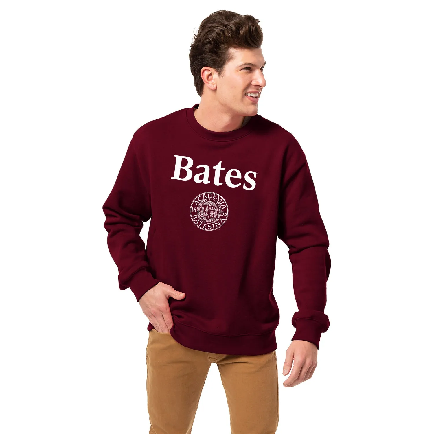Bates College Heritage Sweatshirt (Garnet) sold by Barnesmith product image thumbnail 2