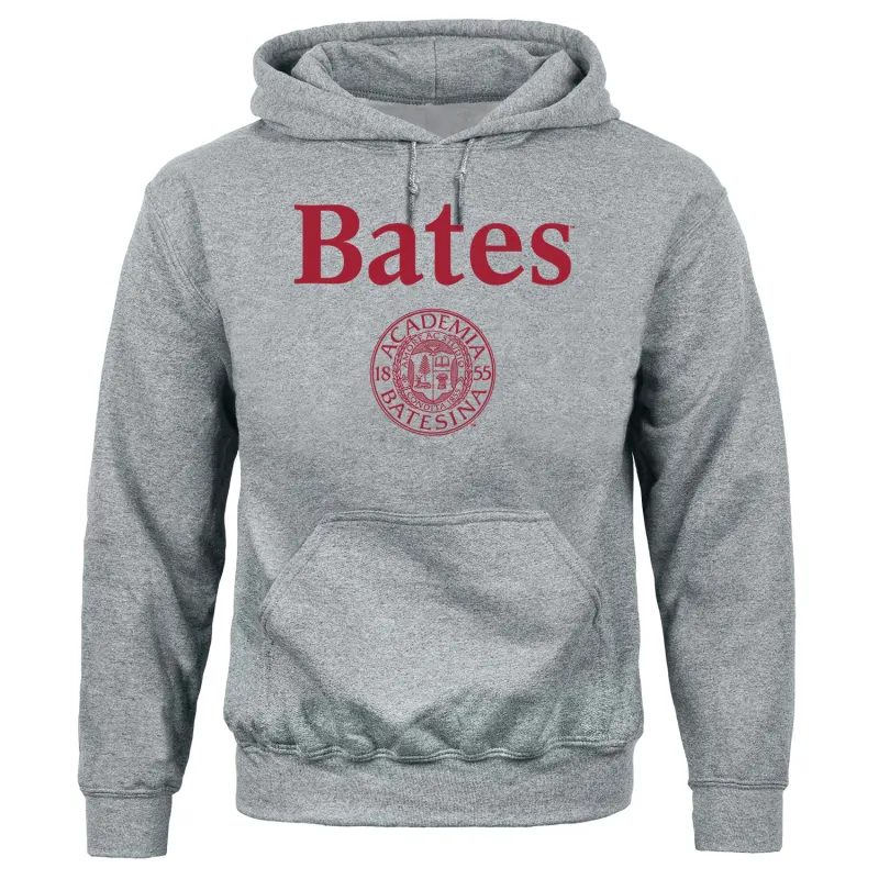 Bates College Heritage Hooded Sweatshirt (Charcoal Grey) sold by Barnesmith
