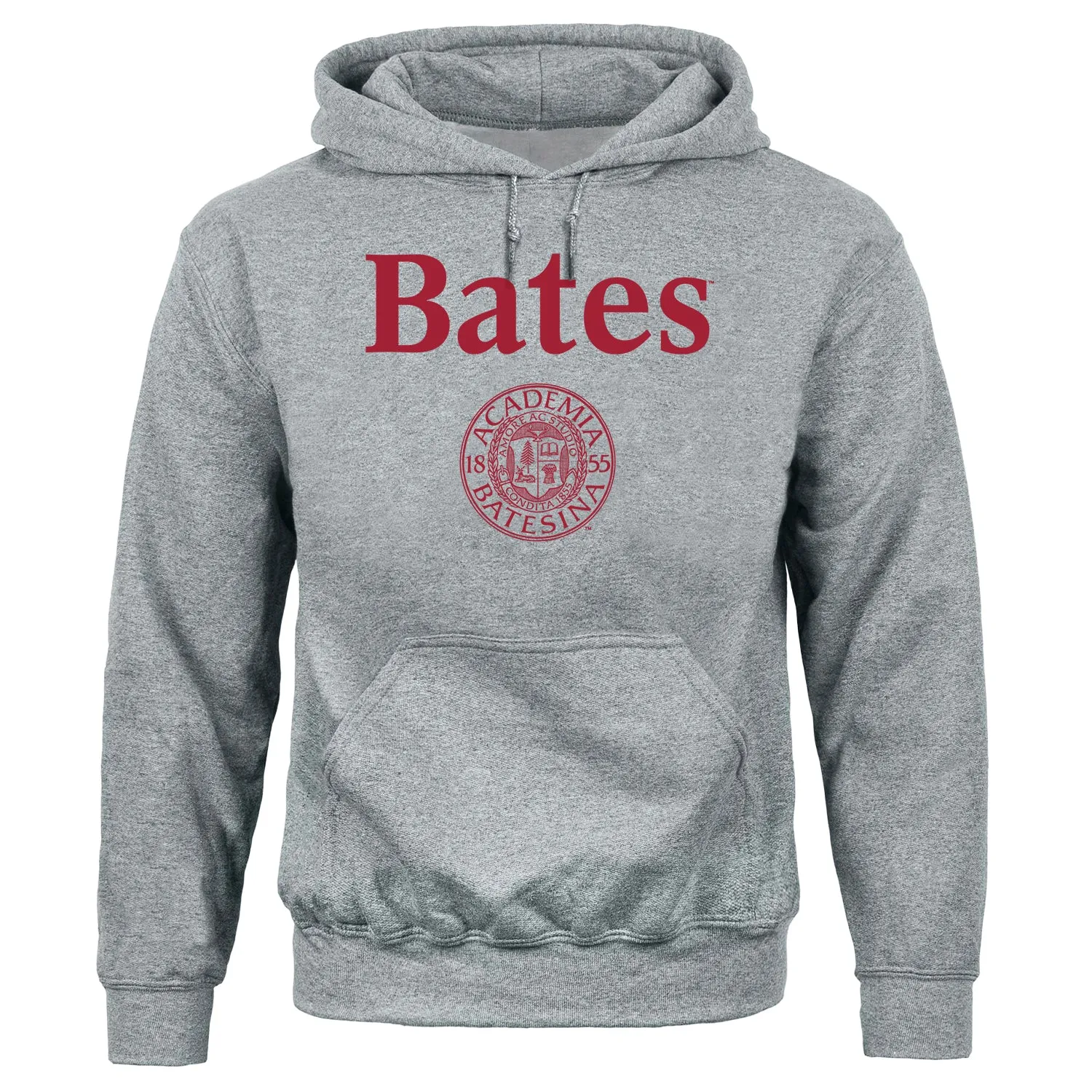Bates College Heritage Hooded Sweatshirt (Charcoal Grey) sold by Barnesmith
