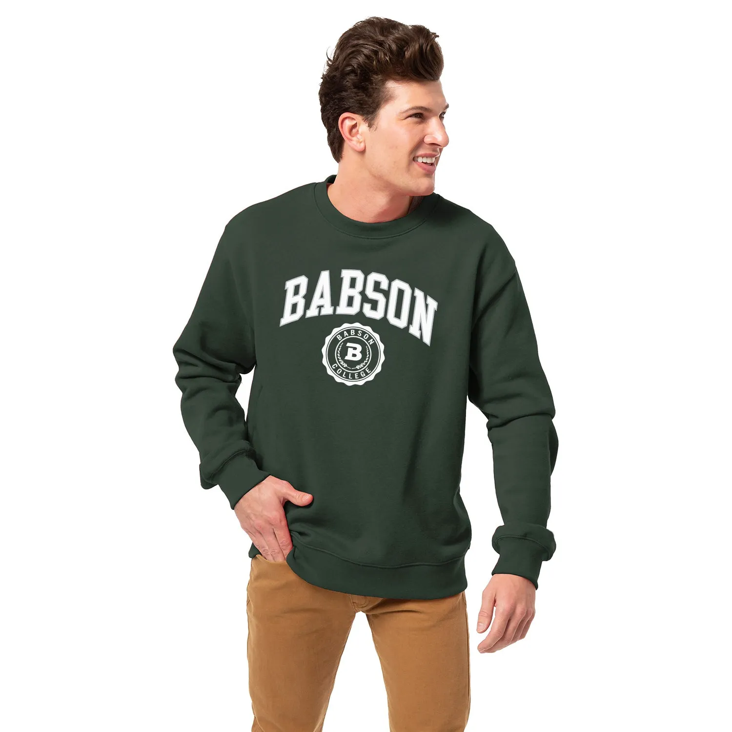 Babson College Heritage Sweatshirt (Green) sold by Barnesmith product image thumbnail 2