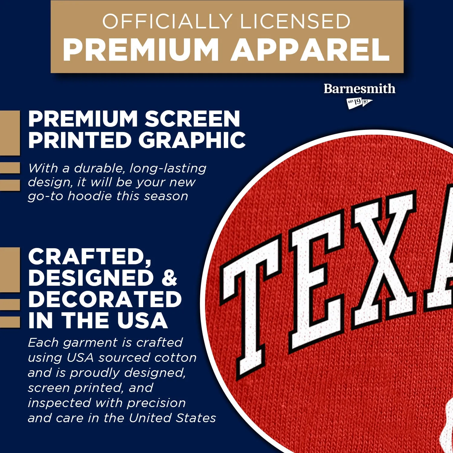 Texas Tech University Heritage Hooded Sweatshirt (Red) sold by Barnesmith product image thumbnail 4