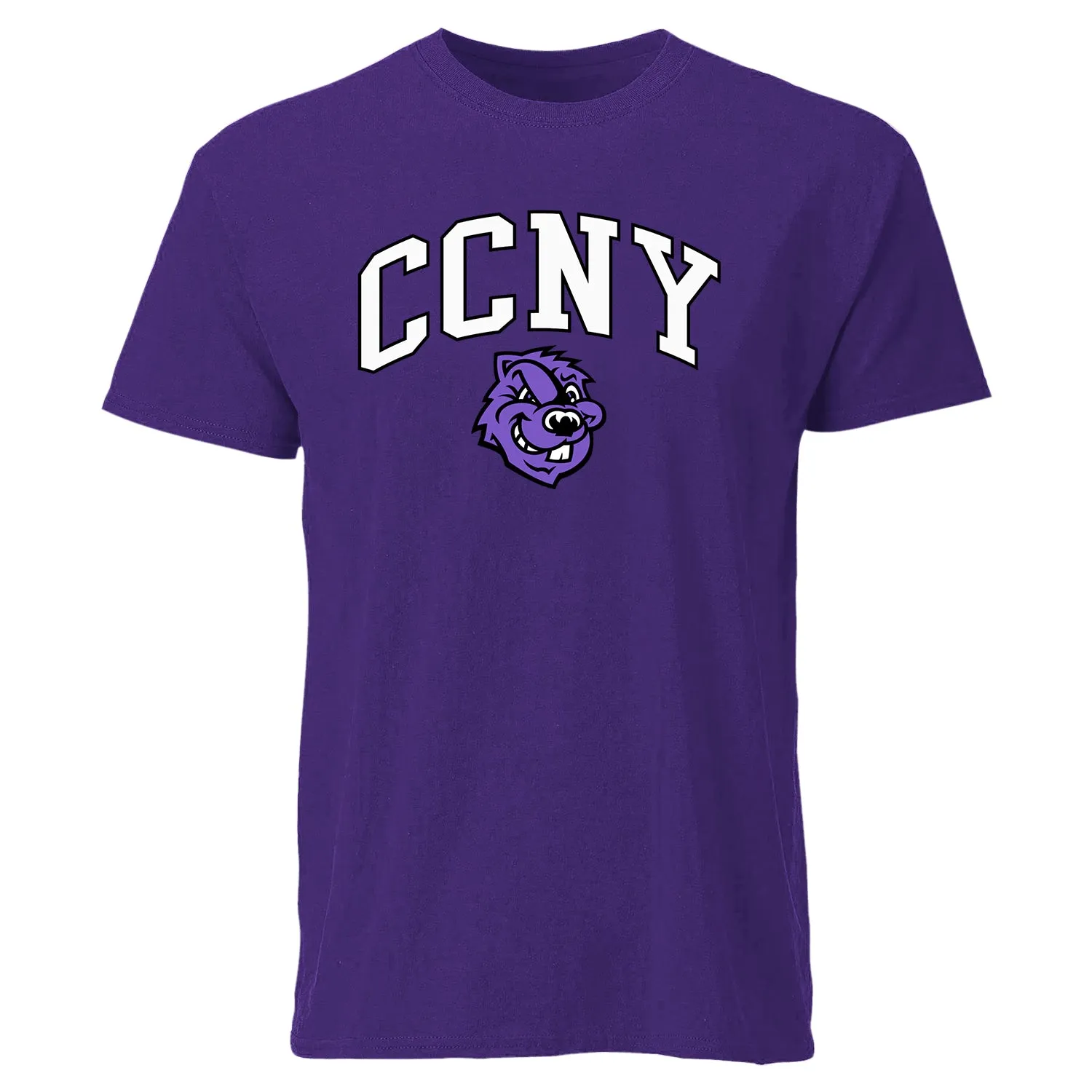 City College of New York Spirit T-Shirt (Purple) sold by Barnesmith