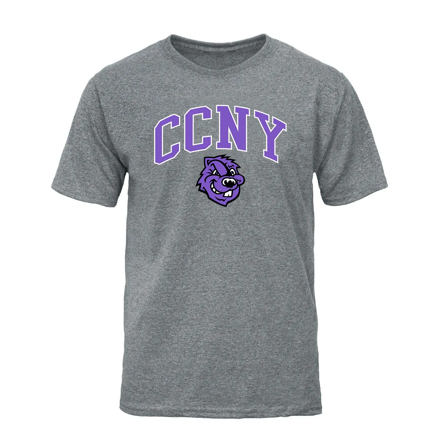 City College of New York Spirit T-Shirt (Charcoal Grey) sold by Barnesmith