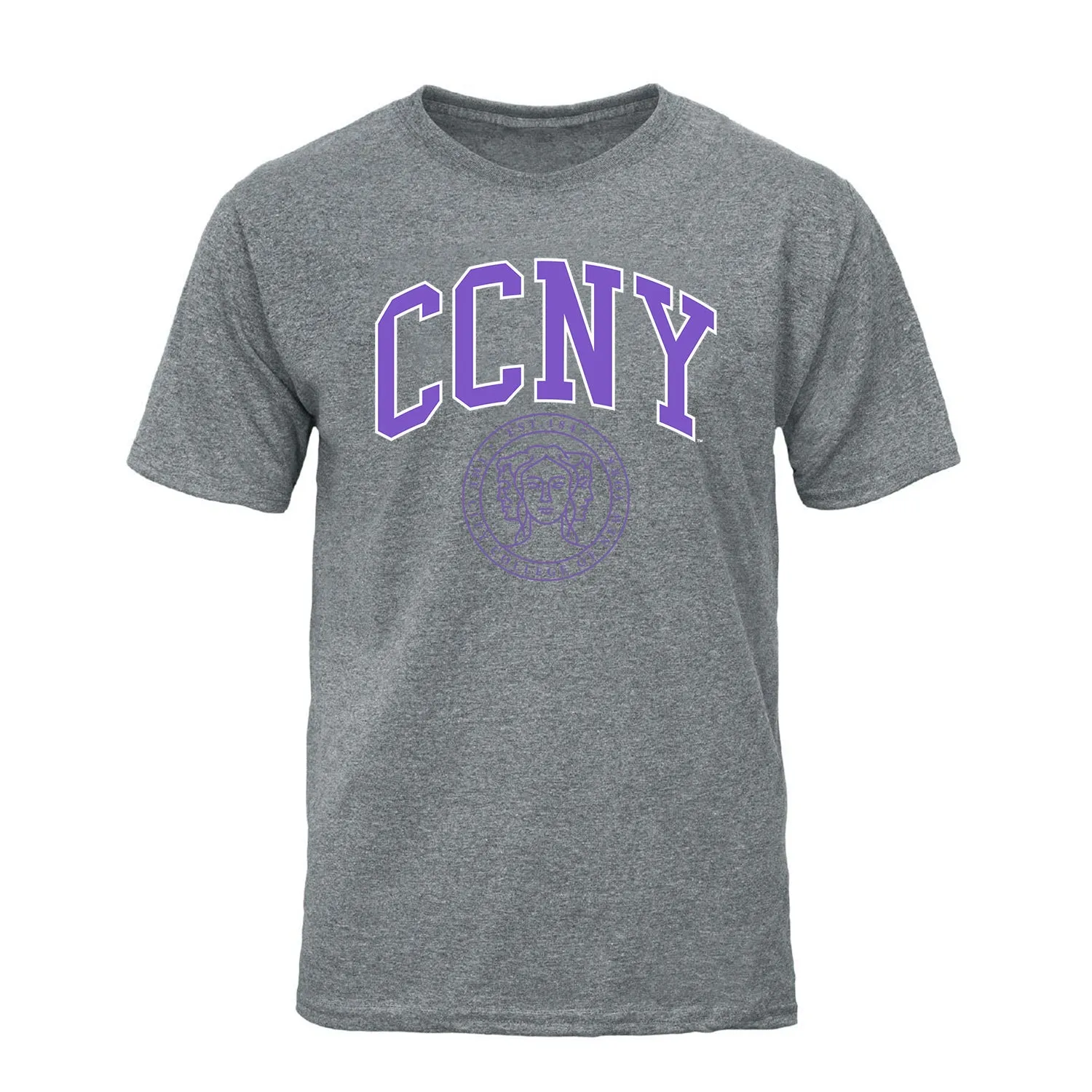 City College of New York Heritage T-Shirt (Charcoal Grey) sold by Barnesmith