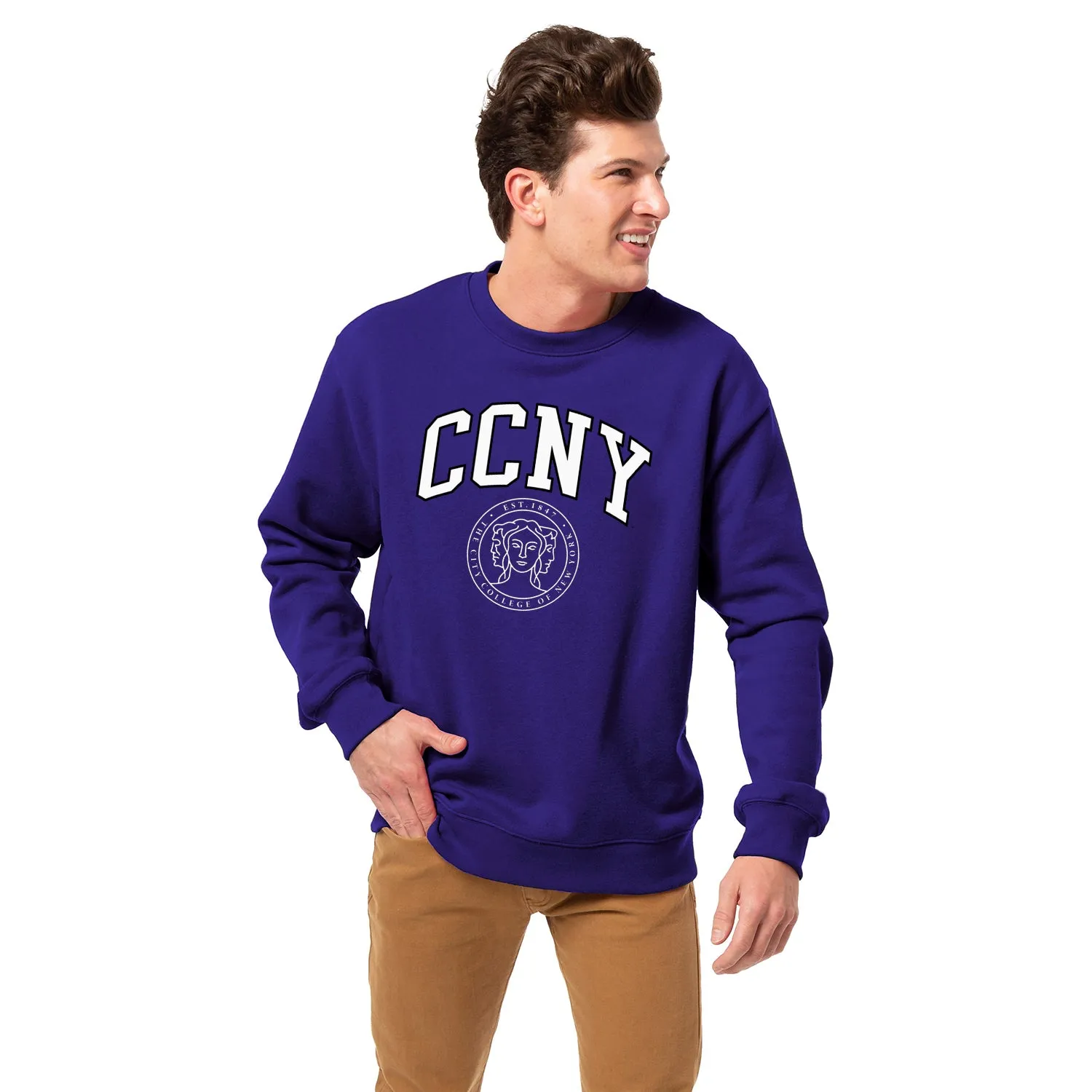 City College of New York Heritage Sweatshirt (Purple) sold by Barnesmith product image thumbnail 2