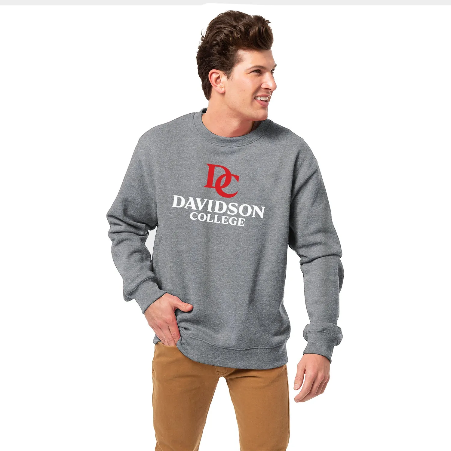 Davidson College Heritage Sweatshirt (Charcoal Grey) sold by Barnesmith product image thumbnail 2