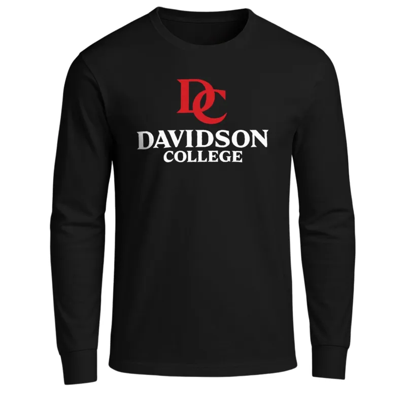 Davidson College Heritage Long Sleeve T-Shirt (Black) sold by Barnesmith