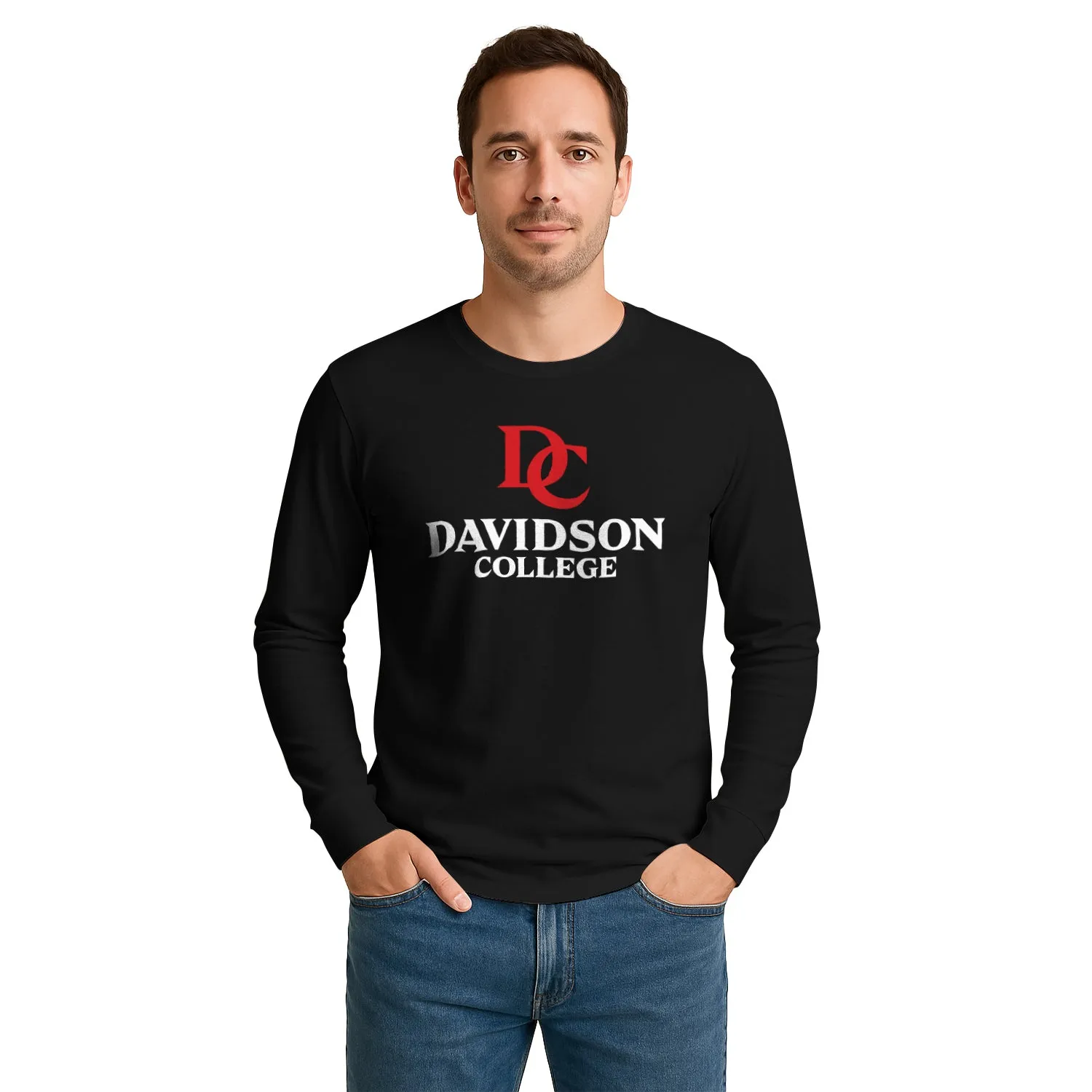 Davidson College Heritage Long Sleeve T-Shirt (Black) sold by Barnesmith product image thumbnail 2