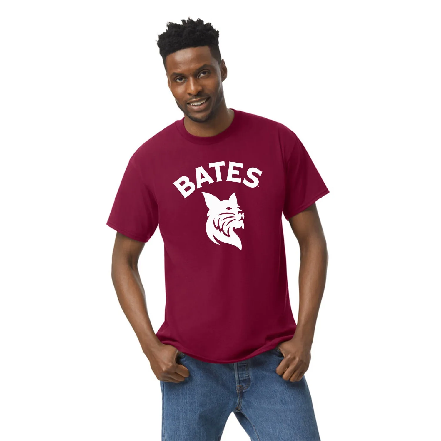 Bates College Spirit T-Shirt (Garnet) sold by Barnesmith product image thumbnail 2