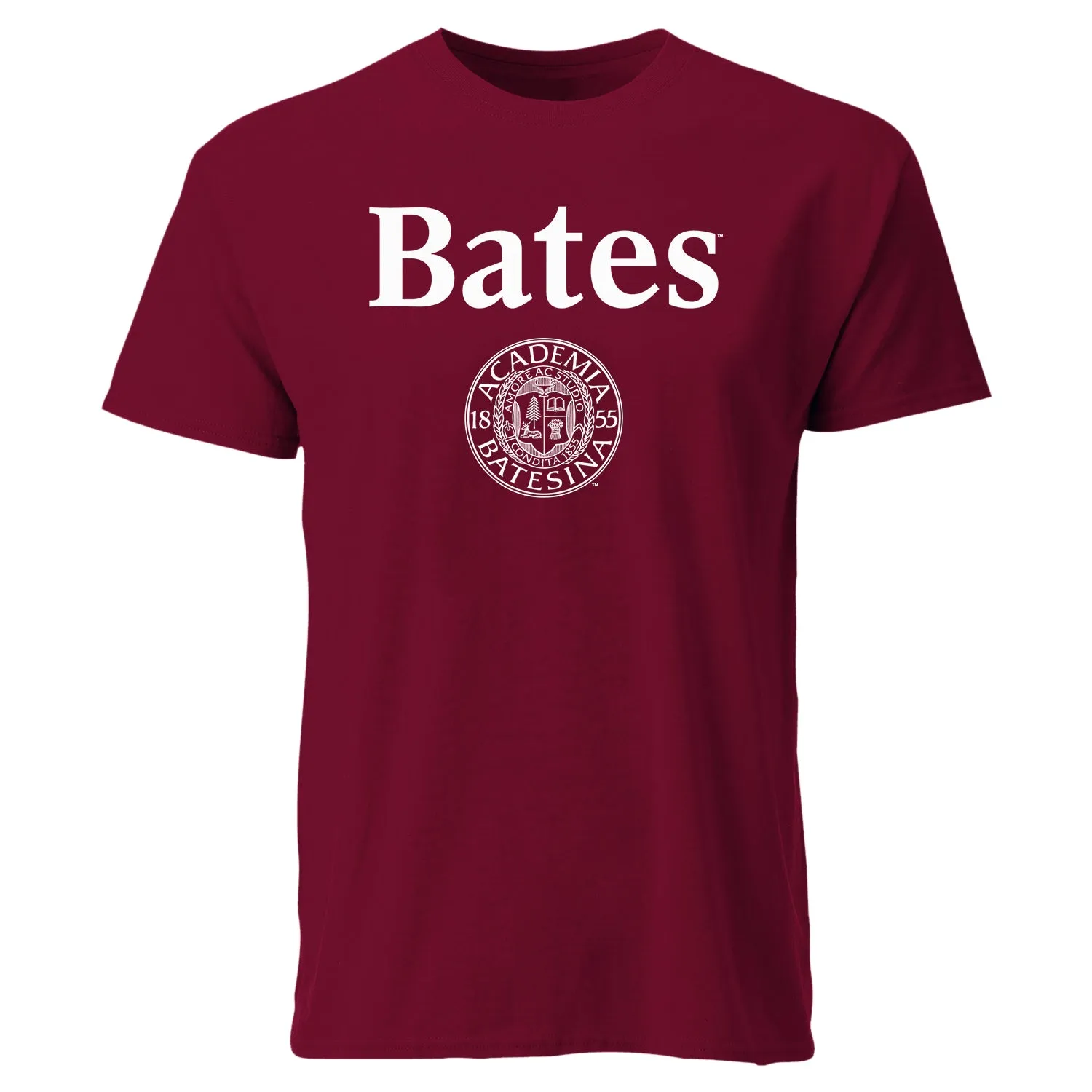Bates College Heritage T-Shirt (Garnet) sold by Barnesmith