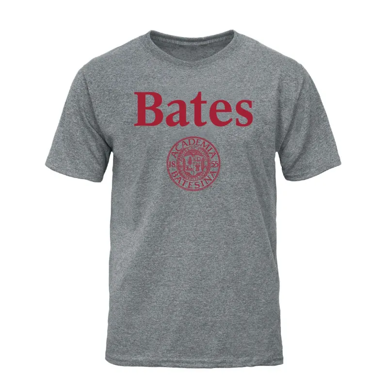Bates College Heritage T-Shirt (Charcoal Grey) sold by Barnesmith