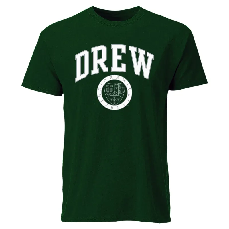 Drew University Heritage T-Shirt (Green) sold by Barnesmith