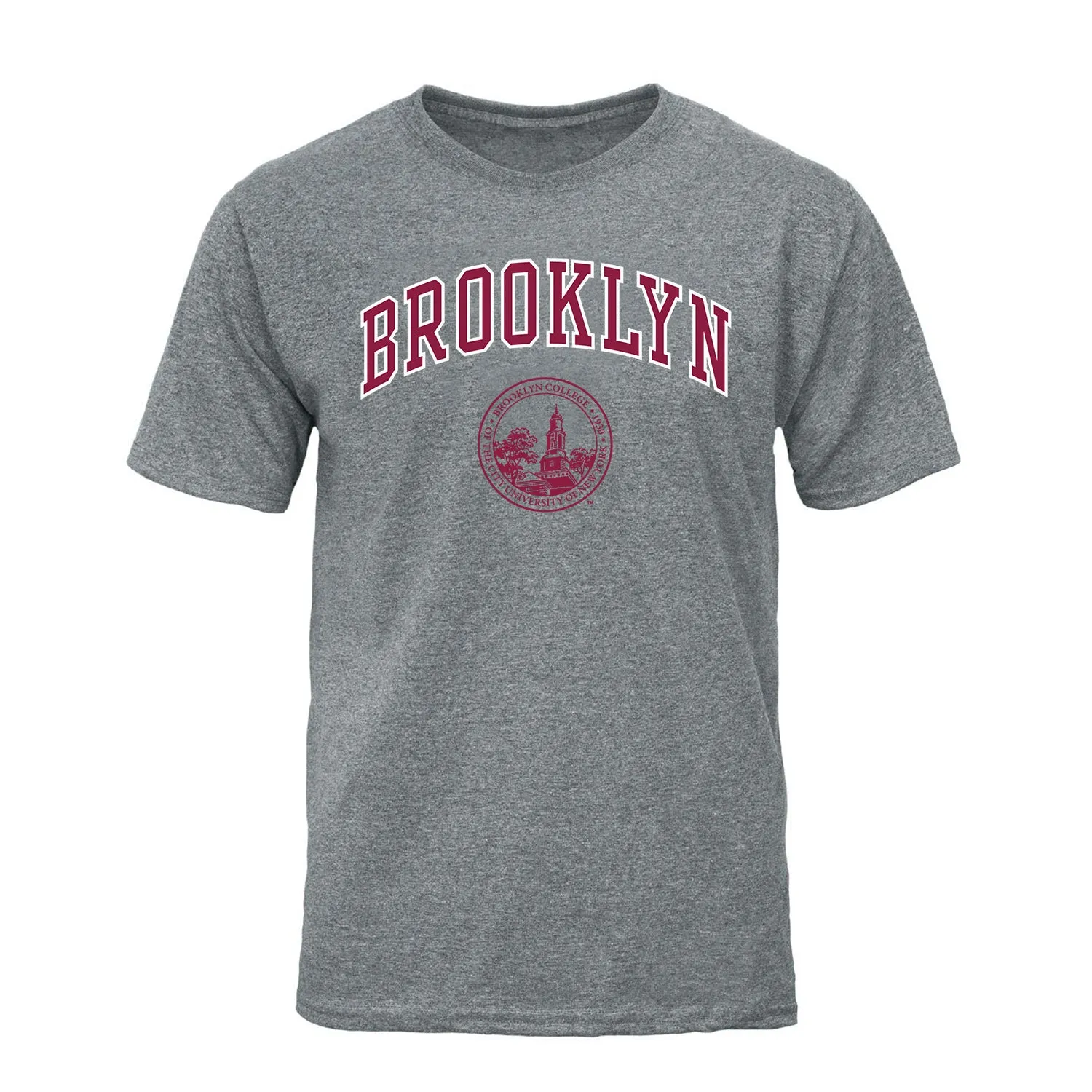 Brooklyn College Heritage T-Shirt (Charcoal Grey) sold by Barnesmith