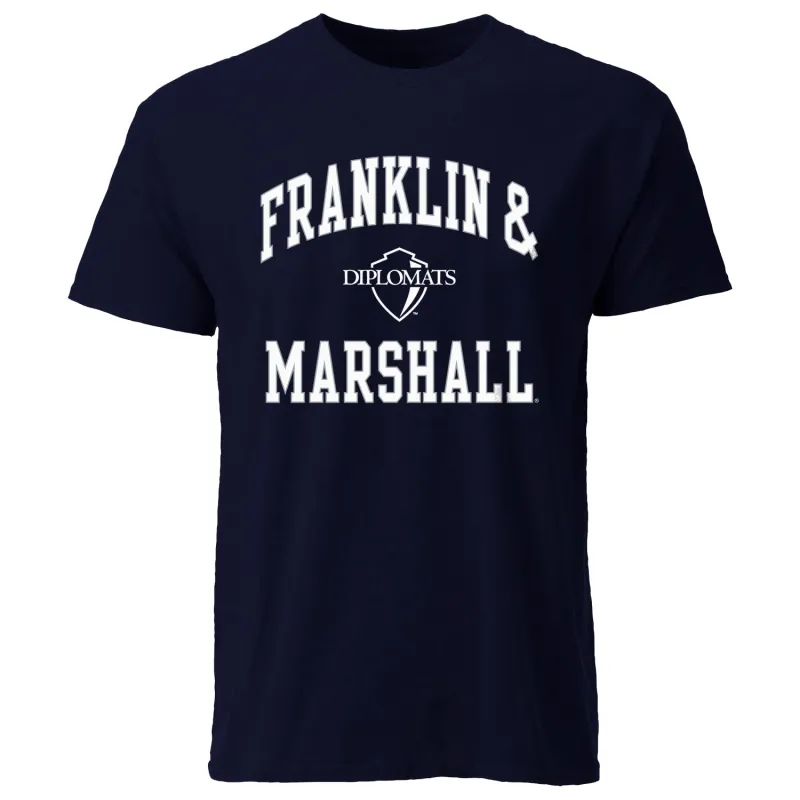 Franklin & Marshall College Spirit T-Shirt (Navy) made by Barnesmith