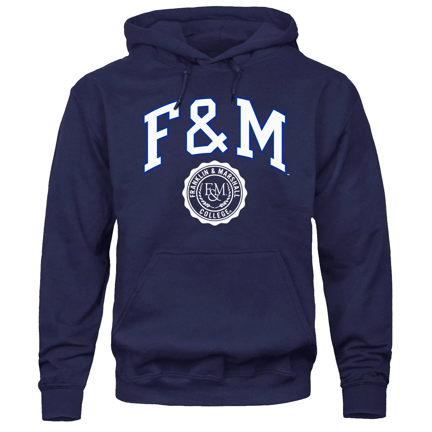 Franklin & Marshall College Heritage Hooded Sweatshirt (Navy) sold by Barnesmith