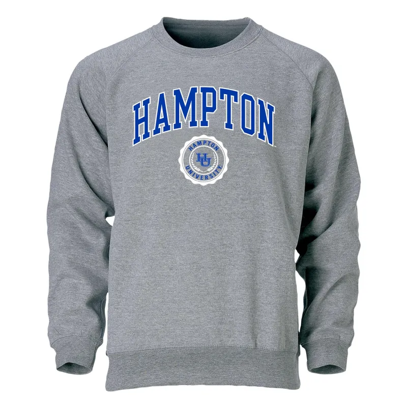 Hampton University Heritage Sweatshirt (Charcoal Grey) sold by Barnesmith