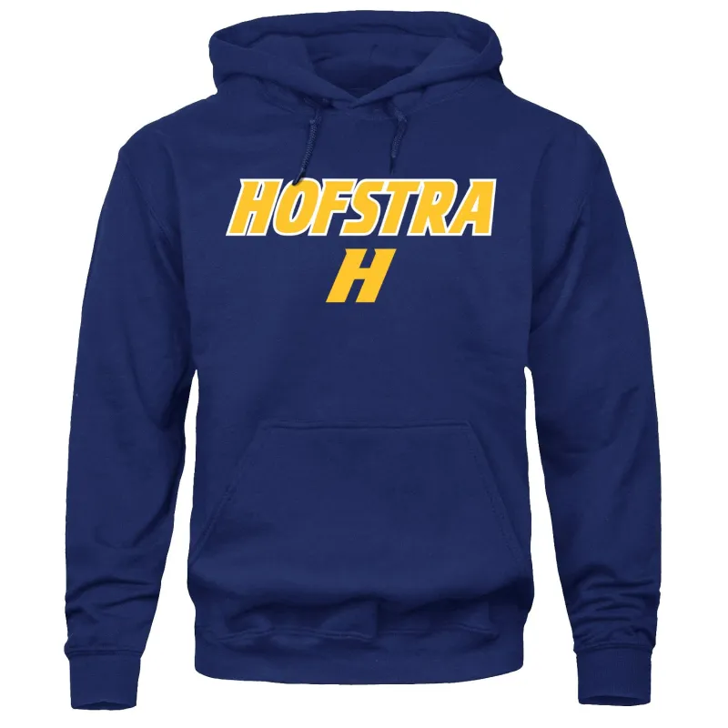 Hofstra University Heritage Hooded Sweatshirt (Navy) sold by Barnesmith