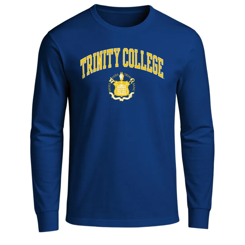Trinity College Heritage Long Sleeve T-Shirt (Navy) sold by Barnesmith
